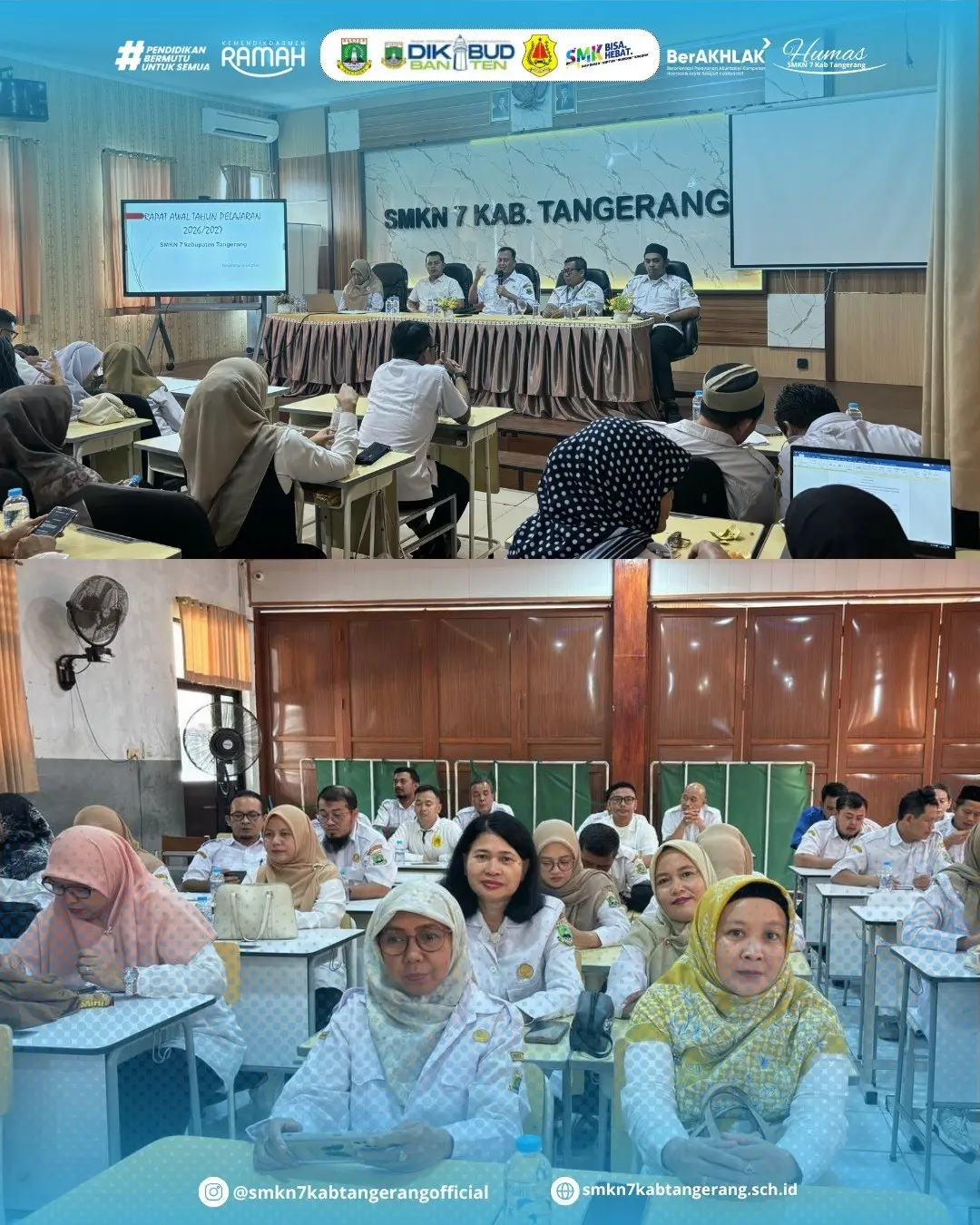Persiapan Tahun Pelajaran Baru, SMKN 7 Kabupaten Tangerang Selenggarakan Rapat Awal Tahun Ajaran 2026/2027