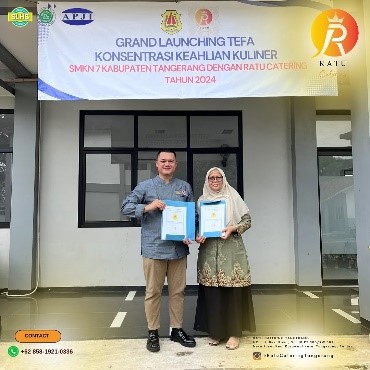 Penandatanganan MOU Ratu Catering Tangerang dan SMKN 7 Kabupaten Tangerang dalam Pengembangan Teaching Factory